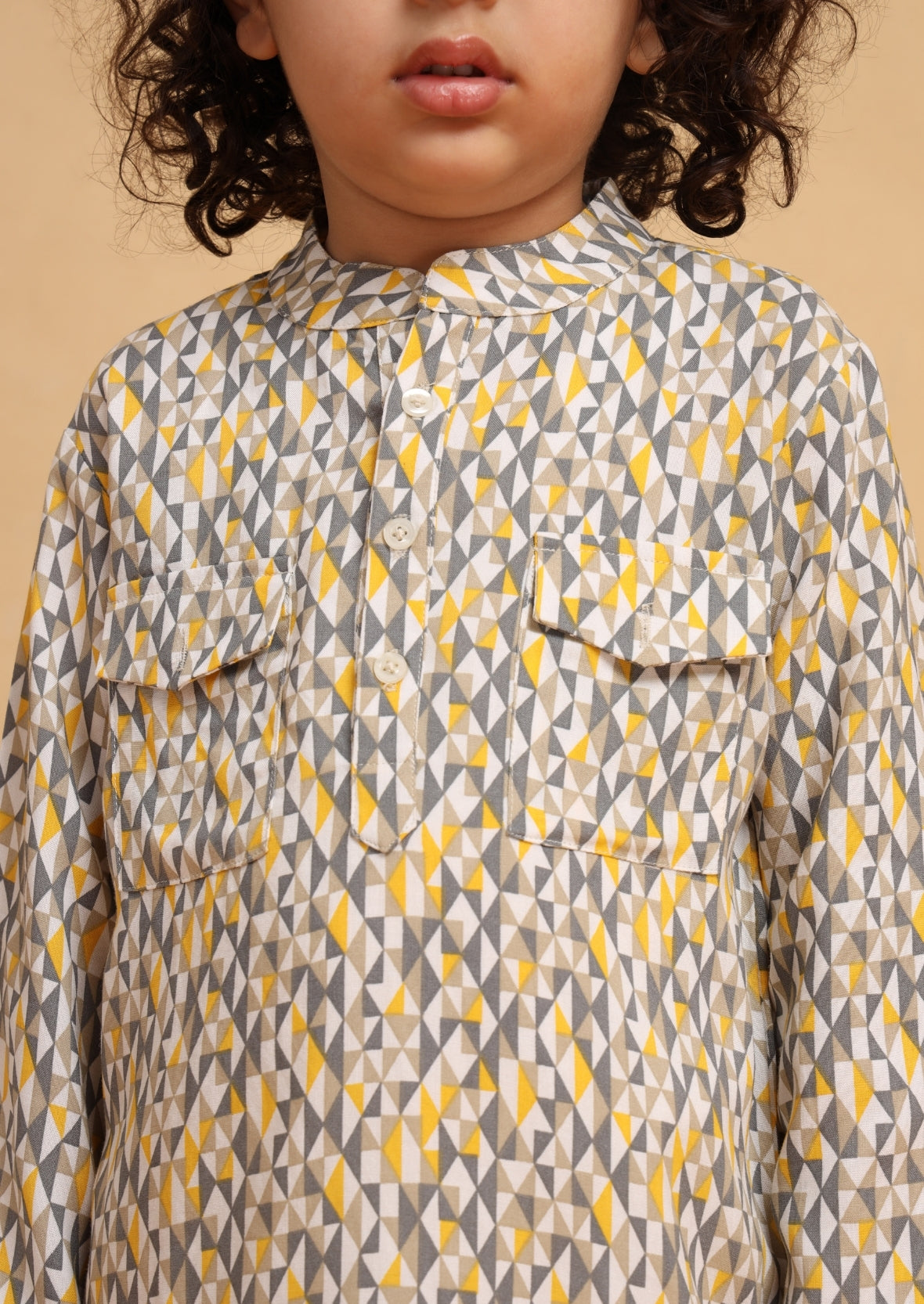 Abstract Kurta Set