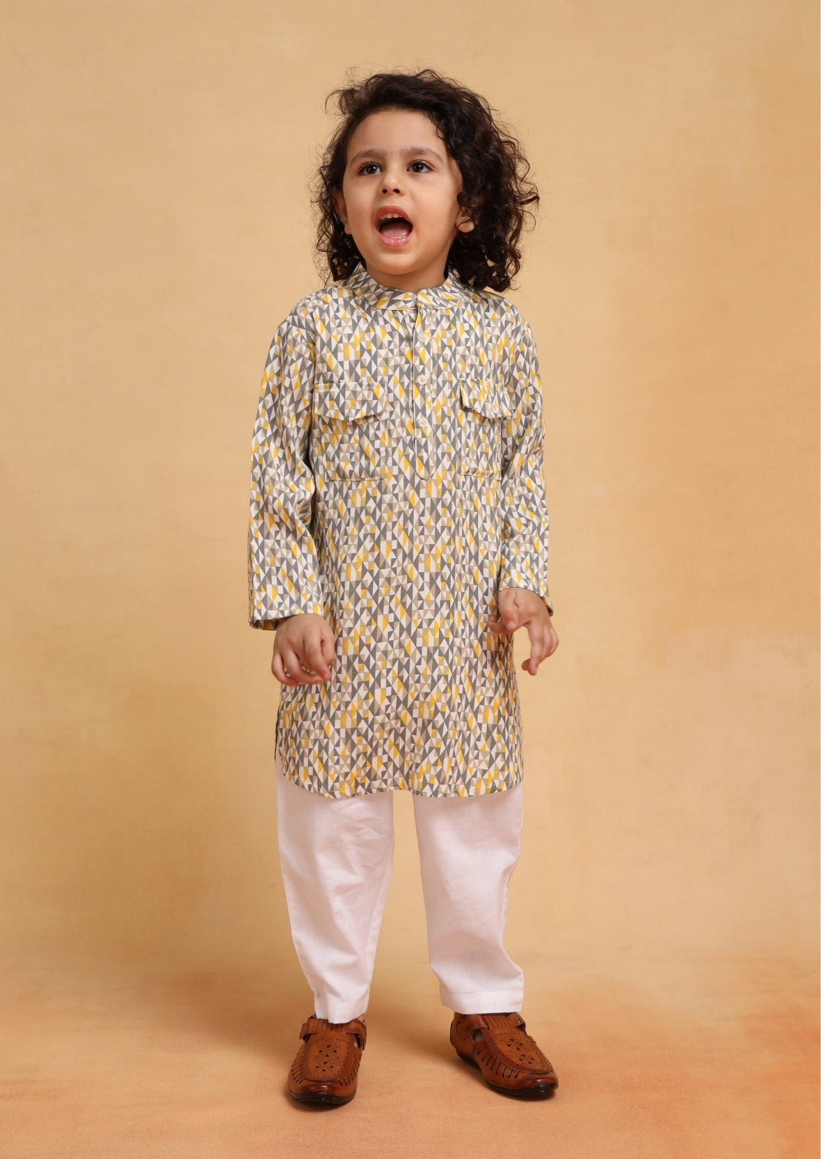 Abstract Kurta Set
