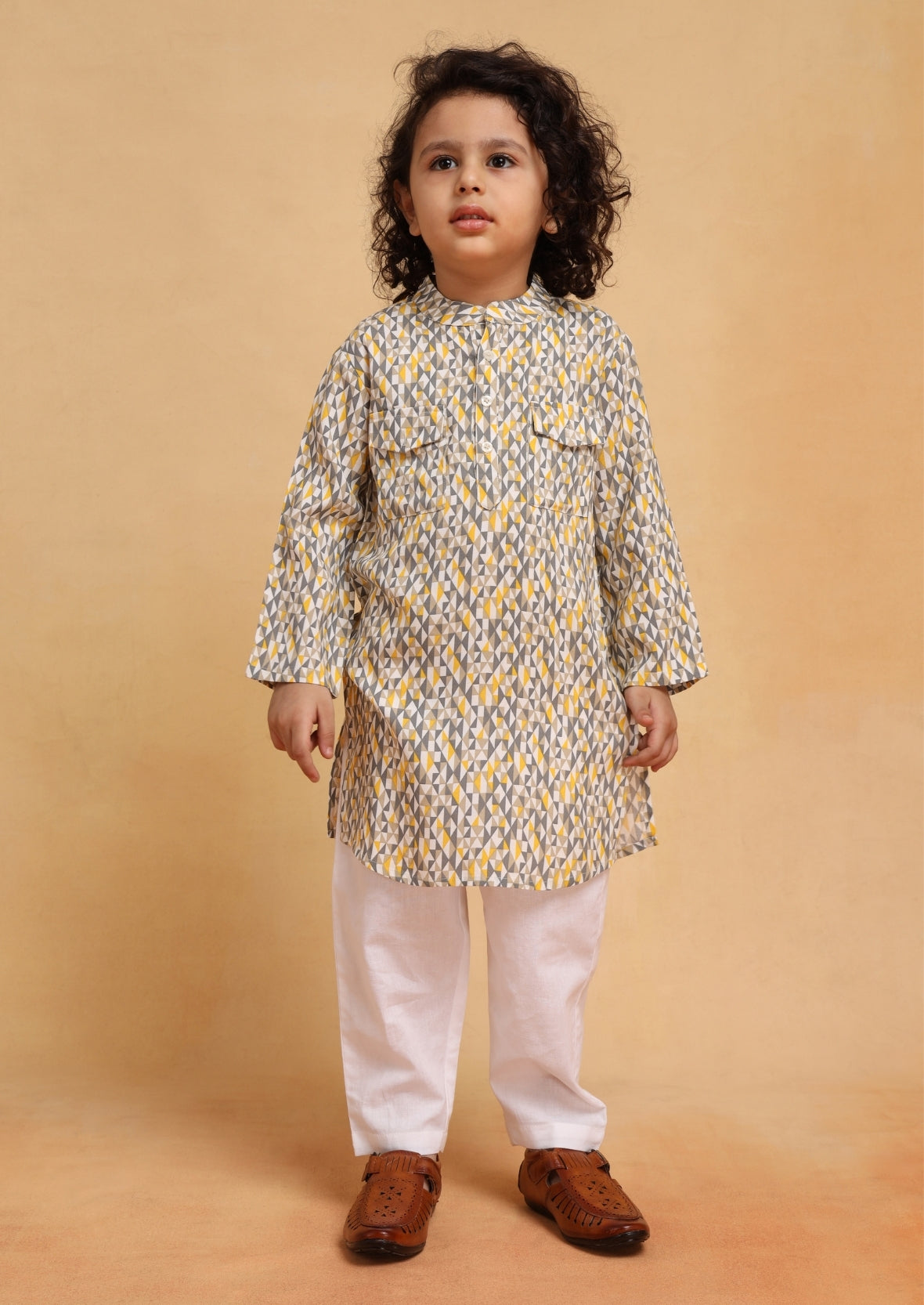 Abstract Kurta Set