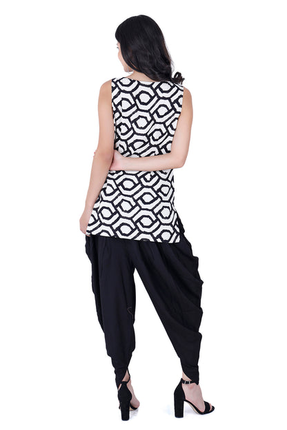 Printed Kurta with Dhoti Set